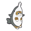 轉蛋「貓福珊迪」鯊魚貓 橡膠磁鐵