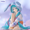 泡麵蓋公仔 初音未來 兔子耳罩藍色睡衣ver.