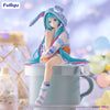泡麵蓋公仔 初音未來 兔子耳罩藍色睡衣ver.